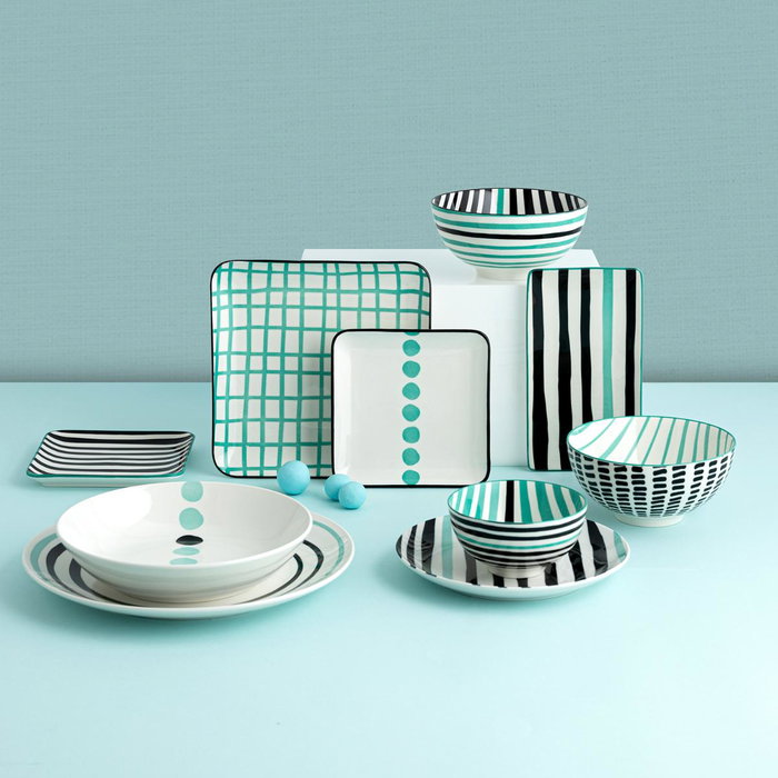 Bidasoa Plato de Postre Porcelana Zigzag 19 cm (12 Unidades) inevitable