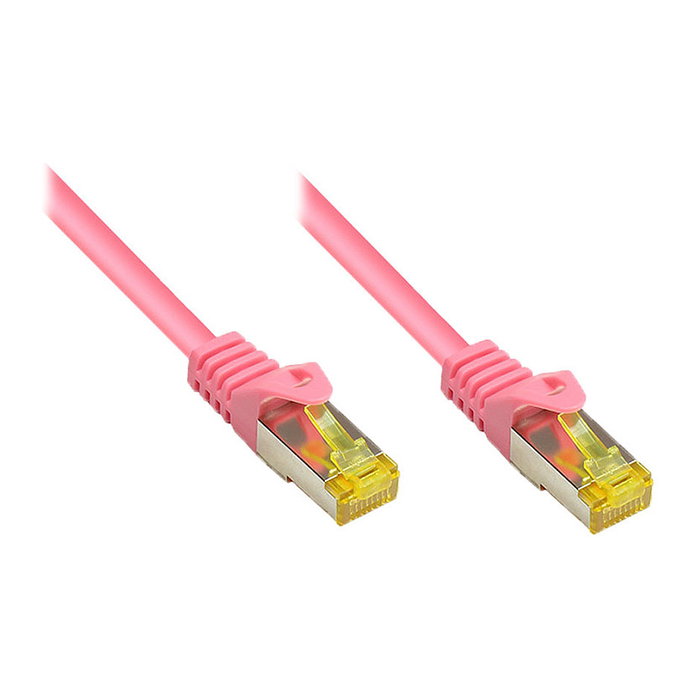 GoodConnections Patch Cable Cat.7 S/FTP (S-STP) Magenta 0.5 m, RJ45 a RJ45, 600 MHz, 10GBase-T, 1 Pieza GoodConnections Patch Cable Cat.7 S/FTP (S-STP) Magenta 0.5 m, RJ45 a RJ45, 600 MHz, 10GBase-T, 1 Pieza