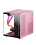 Mars Gaming Caja Gaming Minitorre MC-VIEWP MicroATX, Cristal Templado Continuo, Panel Frontal RGB, Doble Cámara, Soporte Refrigeración Líquida 240mm, Color Rosa
