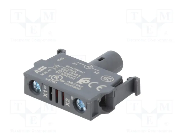 ABB Elemento iluminador LED rojo 22mm 415VAC