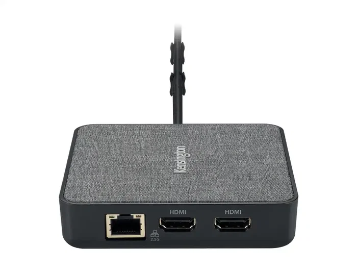 Kensington MD120U4 Replicador de Puertos Portátil USB4 con Doble HDMI, 40 Gbps, 100W y Ethernet 2.5 Gbps