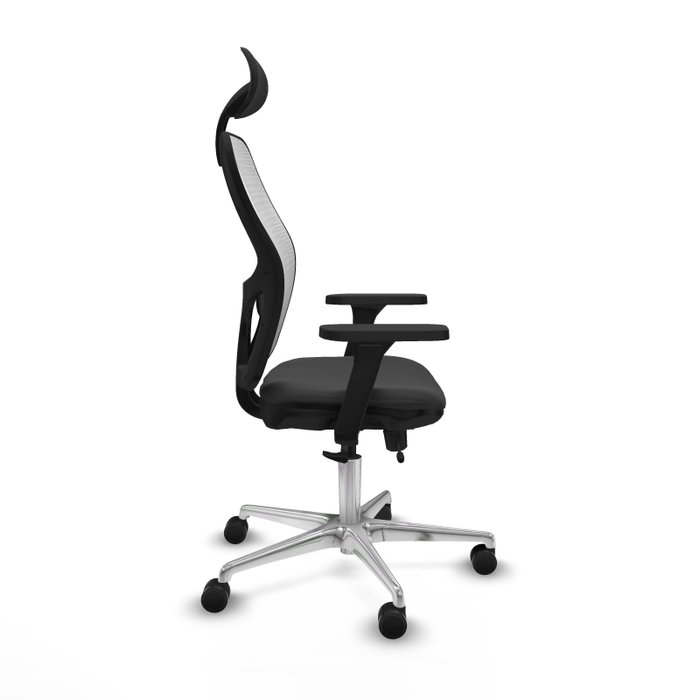 PIQUERAS Y CRESPO Silla de oficina Jorquera con mecanismo Sincro/Traslack, Gris oscuro y Blanco PIQUERAS Y CRESPO Silla de oficina Jorquera con mecanismo Sincro/Traslack, Gris oscuro y Blanco