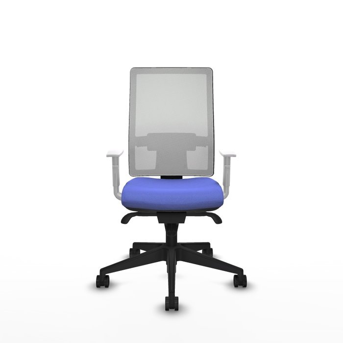 PIQUERAS Y CRESPO Silla de oficina Horna con mecanismo Sincro Azul claro y Blanco PIQUERAS Y CRESPO Silla de oficina Horna con mecanismo Sincro Azul claro y Blanco