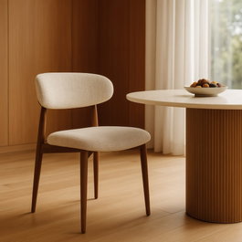 Ixia Silla Beige Tejido-Metal