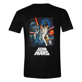 Star Wars A New Hope Camiseta Retro Poster talla S