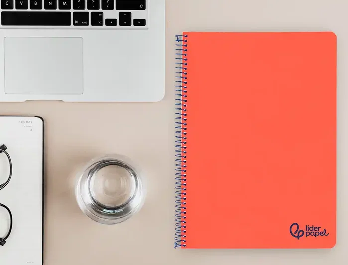 Liderpapel Cuaderno Espiral A4 Wonder Rojo 80 Hojas