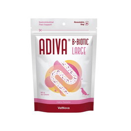 Vetnova ADIVA B+BIOTIC LARGE 30 Chews, Complemento Alimenticio para Perros y Gatos, con Probióticos y Prebióticos