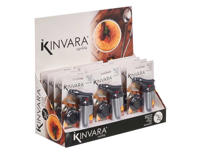 Kinvara Soplete Negro Plata Botón Rojo Kinvara Soplete Negro Plata Botón Rojo