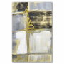 DKD Home Decor Cuadro Lienzo MDF Abstracto 60x3x90 cm (Pack de 2) de Surtido Gris, Negro y Dorado