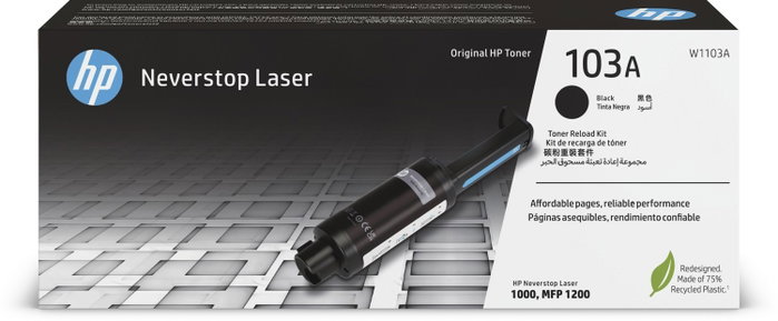 HP 103A Kit de Recarga de Tóner Negro W1103A HP 103A Kit de Recarga de Tóner Negro W1103A