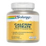 SOLARAY Calcium Citrate con Vitamina D3, 90 cápsulas