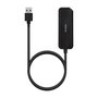 Aisens Hub USB 3.0 A106-0714 con 4 puertos USB 3.2 Gen 1, Negro, 60cm