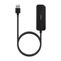 Aisens Hub USB 3.0 con 4 Puertos, Negro, 60cm
