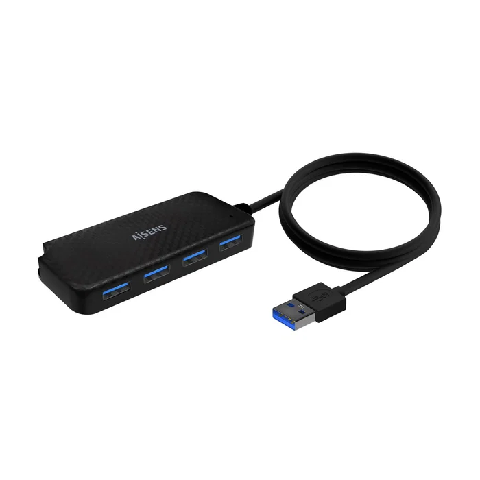 Aisens Hub USB 3.0 A106-0714 con 4 puertos USB 3.2 Gen 1, Negro, 60cm Aisens Hub USB 3.0 A106-0714 con 4 puertos USB 3.2 Gen 1, Negro, 60cm