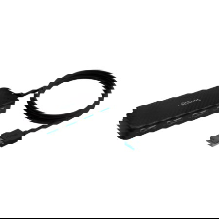 AISENS - HUB USB 3.0, TIPO A/M-4XTIPO A/H, NEGRO, 60CM AISENS - HUB USB 3.0, TIPO A/M-4XTIPO A/H, NEGRO, 60CM