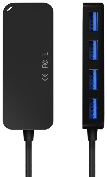Aisens Hub USB 3.0 A106-0714 con 4 puertos USB 3.2 Gen 1, Negro, 60cm Aisens Hub USB 3.0 A106-0714 con 4 puertos USB 3.2 Gen 1, Negro, 60cm