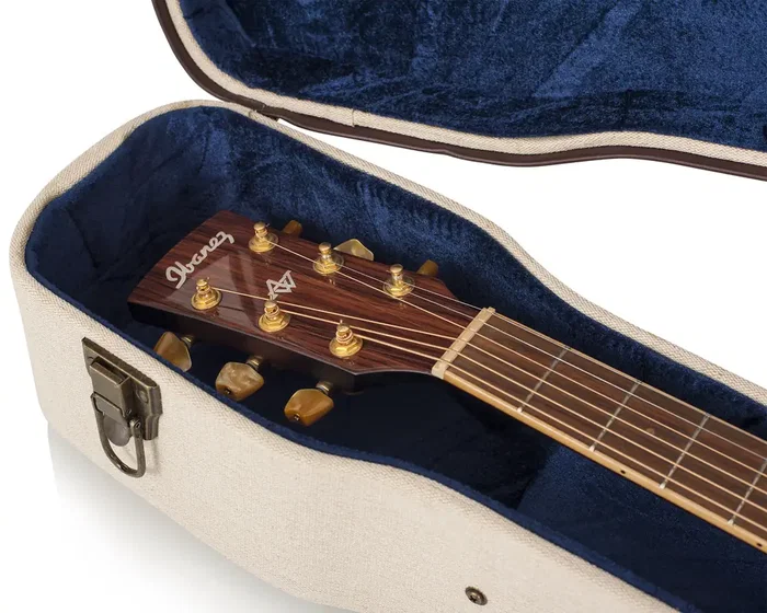 Gator Journeyman Estuche de madera Deluxe para guitarra acústica Dreadnought - Canvas Gator Journeyman Estuche de madera Deluxe para guitarra acústica Dreadnought - Canvas