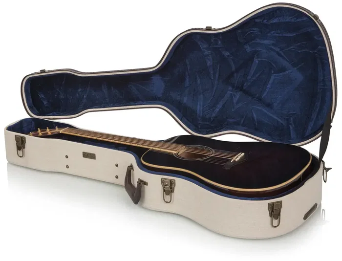 Gator Journeyman Estuche de madera Deluxe para guitarra acústica Dreadnought - Canvas Gator Journeyman Estuche de madera Deluxe para guitarra acústica Dreadnought - Canvas
