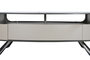 DKD Home Decor Mesa Centro Moderno Beige Blanco Marmol Acero 75 x 40 x 140 cm