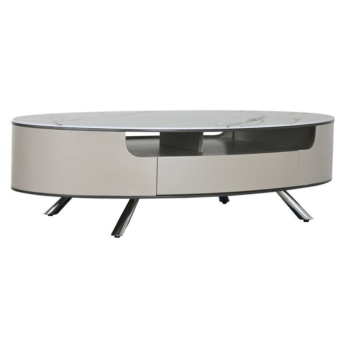 DKD Home Decor Mesa de Centro Mármol y Acero Beige DKD Home Decor Mesa de Centro Mármol y Acero Beige