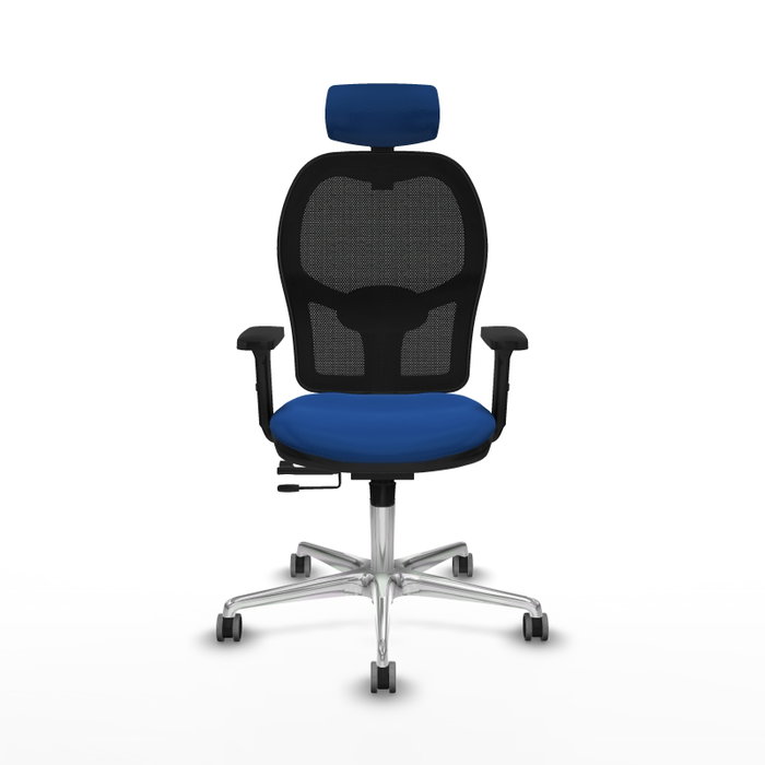 PIQUERAS Y CRESPO Silla de oficina Jorquera con mecanismo Sincro/Traslack Azul y Negro PIQUERAS Y CRESPO Silla de oficina Jorquera con mecanismo Sincro/Traslack Azul y Negro
