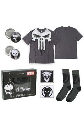 Cerdá Set de Regalo Camiseta The Punisher XL con Accesorios