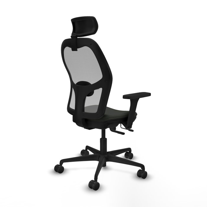 PIQUERAS Y CRESPO Silla de oficina Jorquera con mecanismo Sincro/Traslack, Negro/Gris