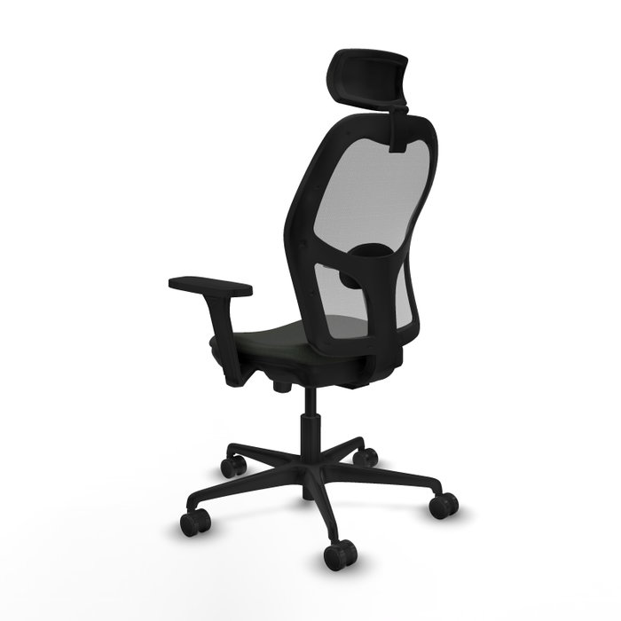 PIQUERAS Y CRESPO Silla de oficina Jorquera con mecanismo Sincro/Traslack, Negro/Gris