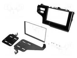 PER.PIC. Bastidor de montaje de radio 2 DIN para Honda Jazz (2015+), brillo negro