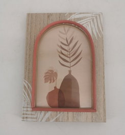 DKD Home Decor Marco de Fotos 13x1,4x18 cm Natural MDF Cozy Boho 22