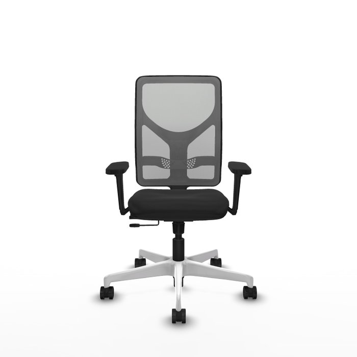 PIQUERAS Y CRESPO Silla de oficina Motilla con mecanismo Sincro/Traslack, Negro y Gris