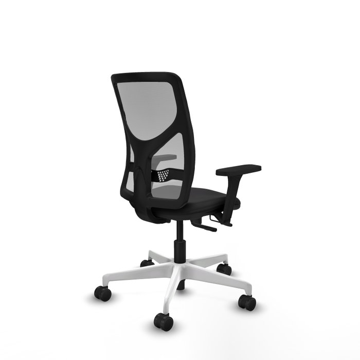 PIQUERAS Y CRESPO Silla de oficina Motilla con mecanismo Sincro/Traslack, Negro y Gris