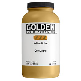 Golden Fluid Colores Acrílicos Ocre Amarillo 946 ml