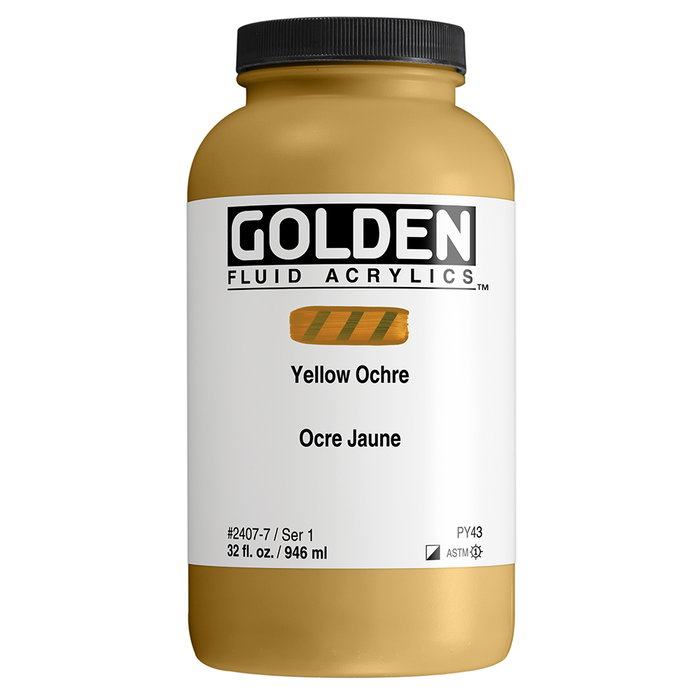 Golden Fluid Colores Acrílicos Ocre Amarillo 946 ml Golden Fluid Colores Acrílicos Ocre Amarillo 946 ml