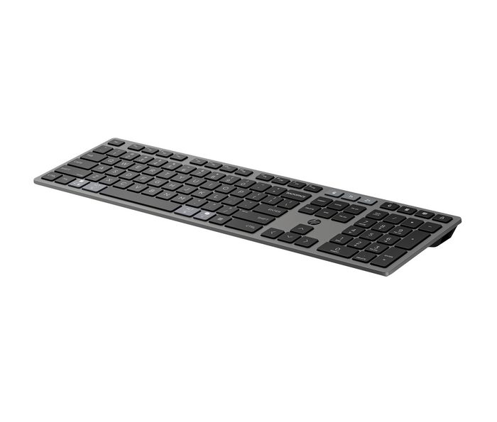 HP Teclado y Ratón Inalámbricos Recargables, Multidispositivo, Negro