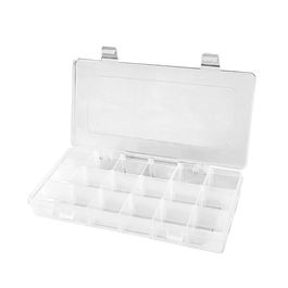 Workpro Organizador de compartimentos con tapa 18 divisiones Transparente Polipropileno