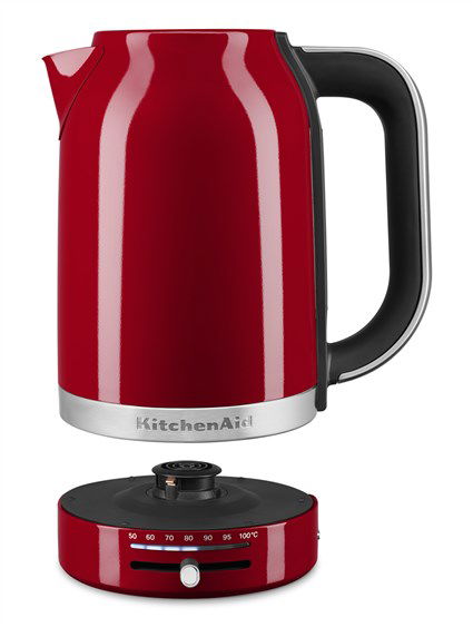 Kitchenaid Hervidor de Agua 5KEK1701 Rojo con Calentamiento Preciso y Temperatura Variable de 50°C a 100°C, Gran Tamaño