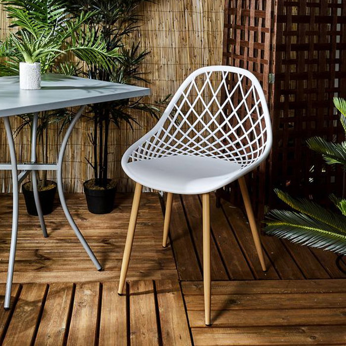 Home Deco Factory Silla Exterior Blanca Málaga