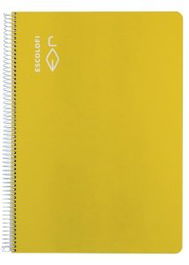 Bloc Escolofi Tapa Dura Fº 100H 70G Cuadric.5X5 C/Margen Amarillo (Set de 5)