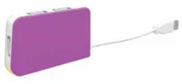 Approx Hub 4 Puertos USB 2.0 APPHT4 Púrpura y Blanco