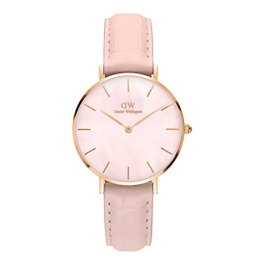 Daniel Wellington DW00600514 Petite con caja dorada y correa rosa