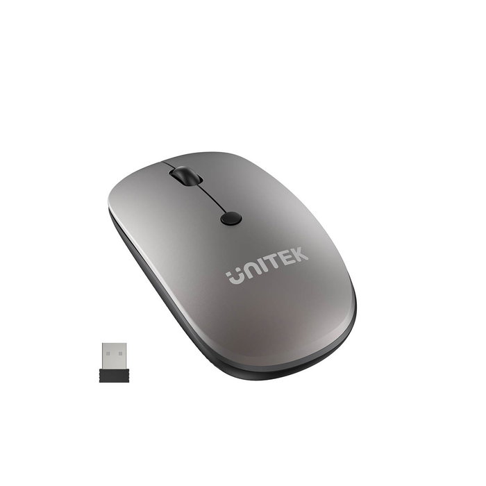 Unitec Ratón óptico inalámbrico gris