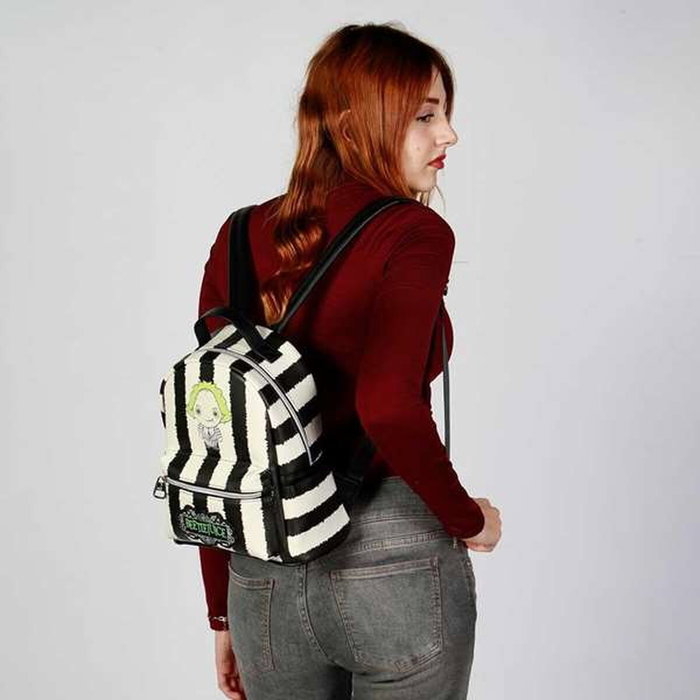 Karactermania Mochila Heady Beetlejuice Stripes Blanco