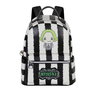 Karactermania Mochila Heady Bitelchús / Beetlejuice Stripes Urbana PVC Poliéster con Cremallera y Bolsillos 16 x 25 x 29 cm