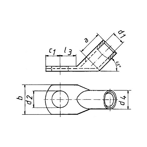 Klauke 47R1245 Terminal de 70 mm² M12 (25 unidades) Klauke 47R1245 Terminal de 70 mm² M12 (25 unidades)