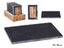 Kinvara Pizarra Aperitivo 15x10 cm Negro (Set de 36)