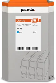 Prindo Classic Cartucho de tinta cian 130ml compatible con HP 72 (C9371A)