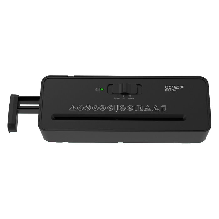 Genie 260 S Plus Trituradora de Papel Corte en Tiras, 6 Hojas, Nivel P-2, 22 cm Genie 260 S Plus Trituradora de Papel Corte en Tiras, 6 Hojas, Nivel P-2, 22 cm