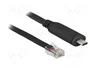 DeLOCK 63912 Adaptador USB 2.0 Tipo-C™ a Serial RS-232 RJ45, 2 m, Negro