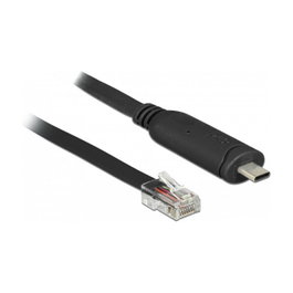 DeLOCK Adaptador USB Tipo C a RJ45 63912, 2 m, Negro